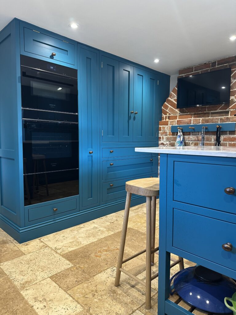 Blum soft-close hinges and runners ensuring durability in bespoke handmade kitchens