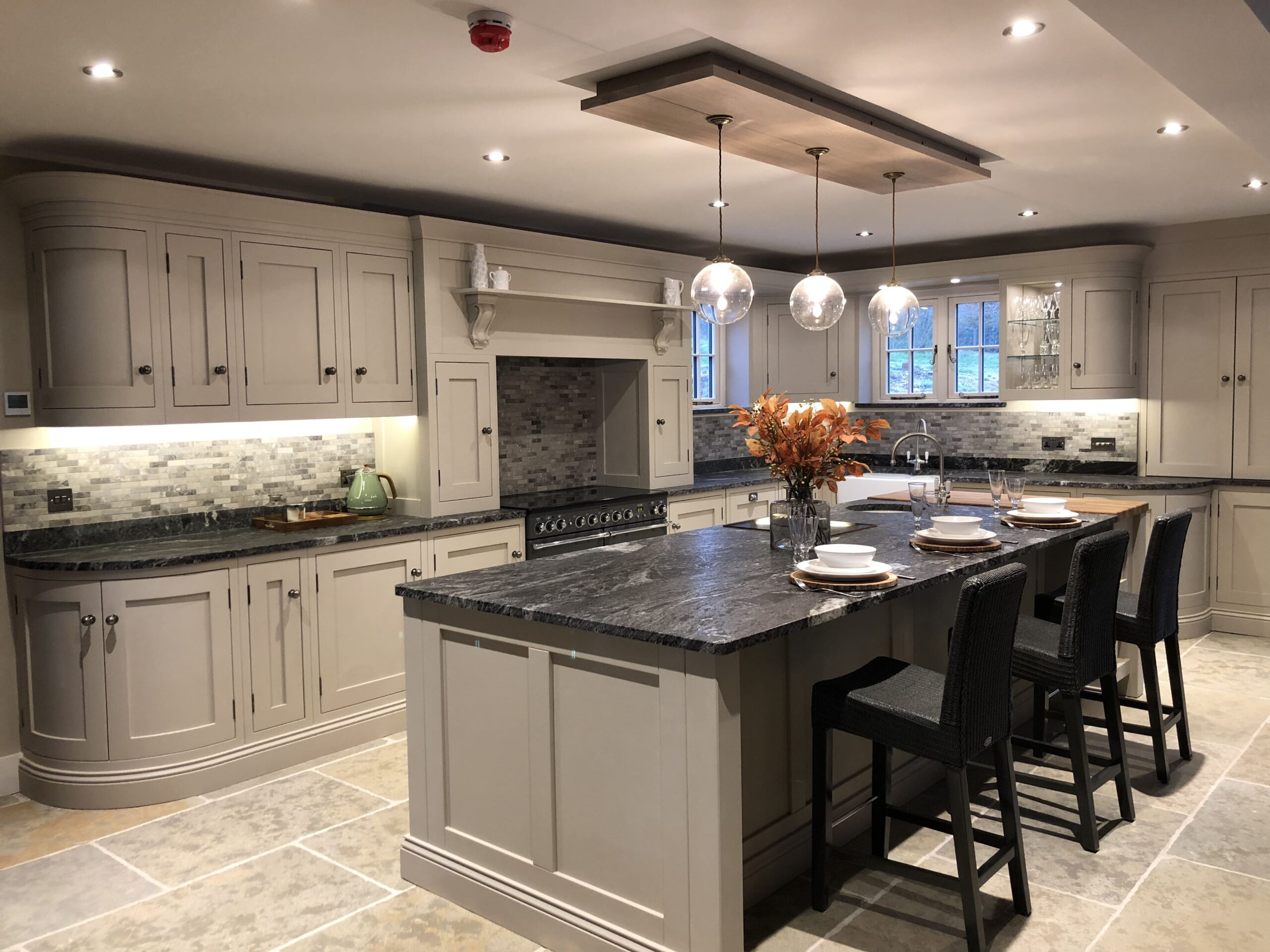 Bespoke hand-painted designer kitchen by Regent St James, handcrafted in Essex with custom cabinetry and premium finishes.