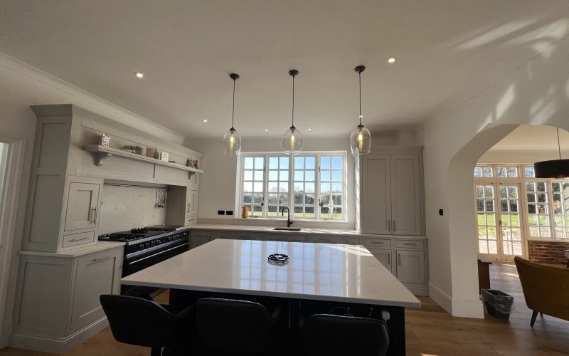 Handcrafted bespoke kitchen cabinetry made on site in Essex workshop