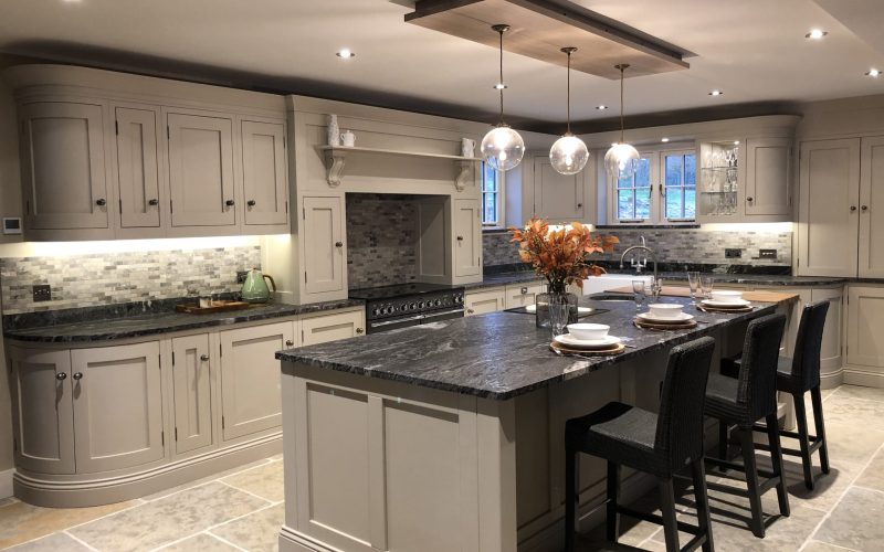 Bespoke hand-painted designer kitchen by Regent St James, handcrafted in Essex with custom cabinetry and premium finishes.