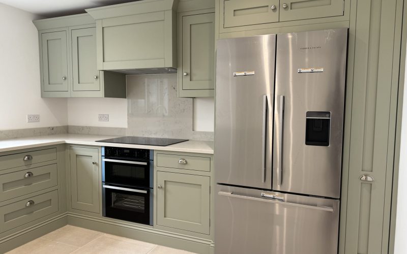 Bespoke hand-painted shaker-style fitted kitchens in Essex crafted by Regent St James.